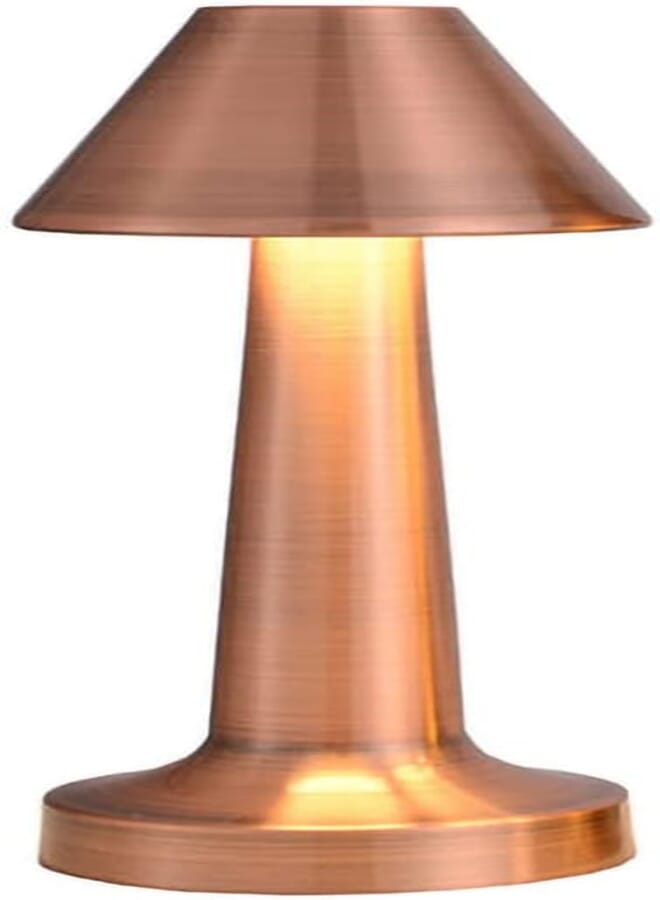 LWVAX Dimmable Desk Lights USB Rechargeable Portable Cordless LED Bar Table Lamp 3-Levels Brightness Room Decor Table Lamp,Bedside Lamp,Night Light for Kids Nursery,Dining Room Lamp (Rose Gold)